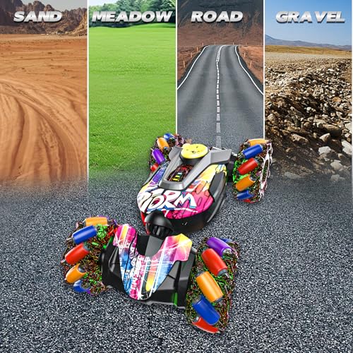3 Pack Gesture Sensing Remote Control Car Toys for Ages 5-7-13,with Lights Music Spray,4WD 360° Spins All Terrains Kids Toys RC Cars,3-6 Year Old Boy Birthday Gift & 3-12 Best Gift for Kids