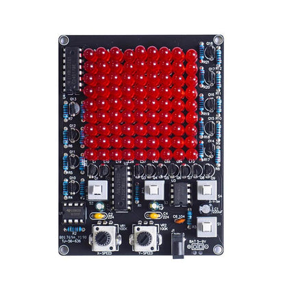 LED Chaser Soldering Kit, PCB Board with 81 LEDs, Soldering Skill Training/Practice Kit for STEM Electronics School Learning Project DIY