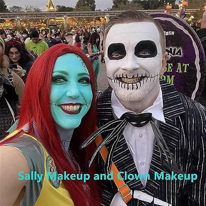 Go Ho Teal Face Body Paint(2.1 oz),Teal Makeup Water Based Face Paint and Body Paint for Airbrush Makeup Special FX, Cosplay, and Halloween Make up - color: Teal