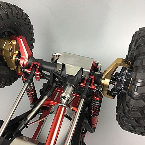 KYX Racing Stainless Steel Frame Protector & Skid Plate Chassis Guard & Axle Protective Plate for 1/10 Rc Crawler TRX-4