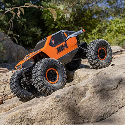 Axial RC Truck 1/24 AX24 XC-1 4WS Crawler Brushed RTR (Includes Everything Needed No Other purchases Required), Orange, AXI00003T2 - color: Orange