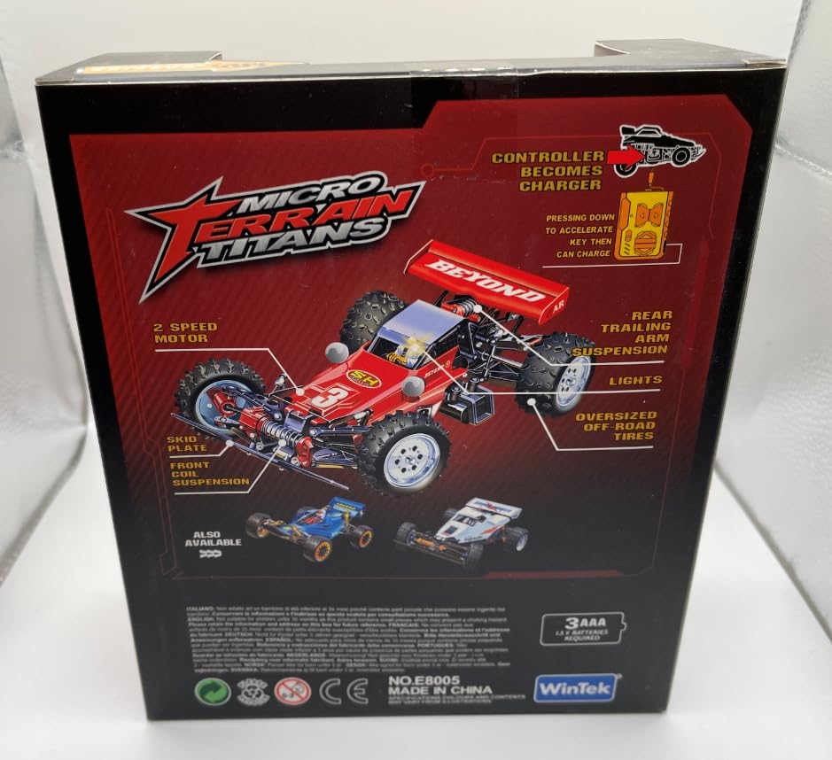 Mini RC Buggy Off-Road 1:64 Scale Upgraded 2.4G 5-Channel 7CM RC Radio Wireless Remote Control Car Coke Can Micro Racing Pocket Portable Truck for Multi-Users (Red) - color: Red-buggy