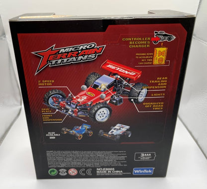 Mini RC Buggy Off-Road 1:64 Scale Upgraded 2.4G 5-Channel 7CM RC Radio Wireless Remote Control Car Coke Can Micro Racing Pocket Portable Truck for Multi-Users (Red) - color: Red-buggy