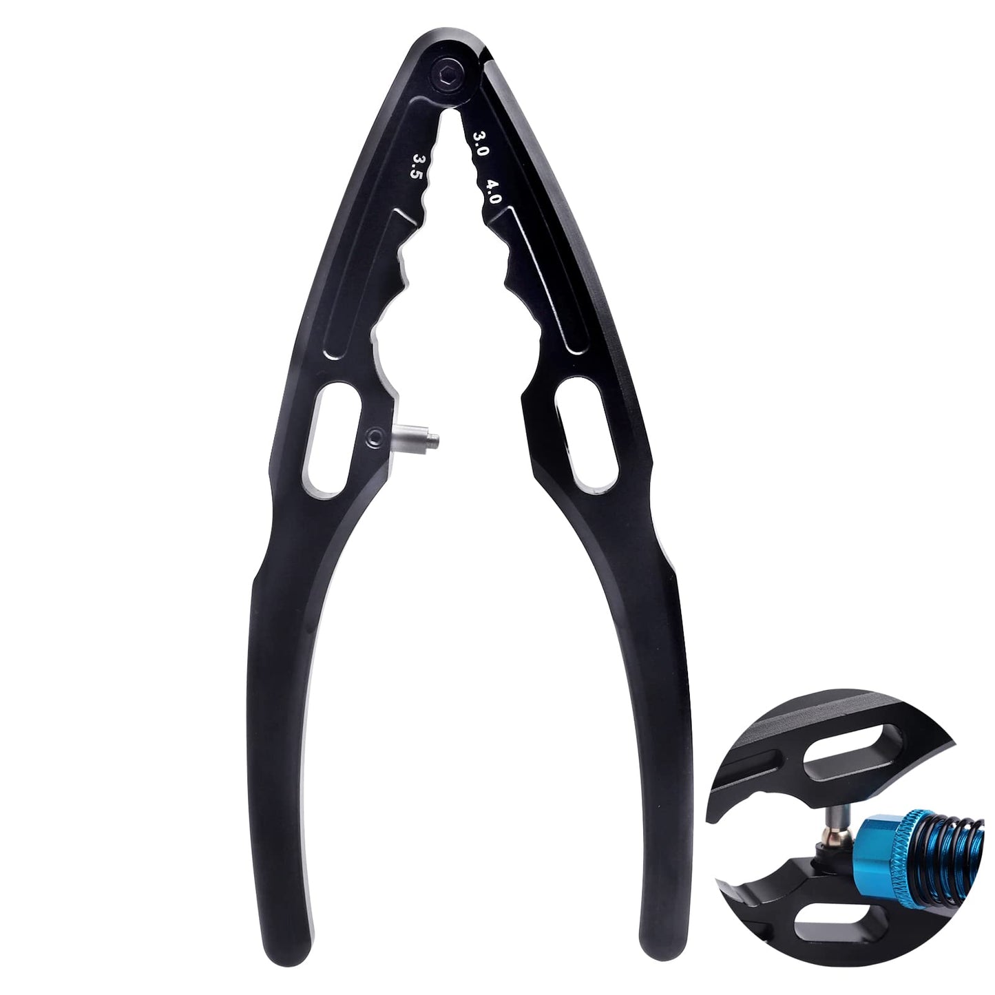 RC Shock Plier Aluminum Alloy Multi Shock RC Clamps 3.0 3.5 4.0 Assembly Disassembly Tool for RC Car Shock Pivot Balls Tie Rods Shafts