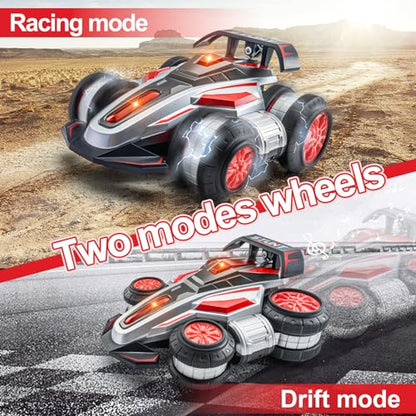 RC Car High Speed RC Stunt Car Toy as a Gift for Children | 360° Rotating RC Trucks with lights and music, High Speed Remote Control Car , upright walking cars, Toy for 6-12 Boys