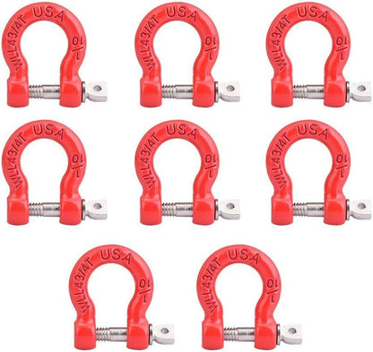 RC Car Trailer Buckle, 8 Pcs Metal Tow Shackle Lock Catch for RC Climbing Crawler Car Accessory Parts Car Model Accessory