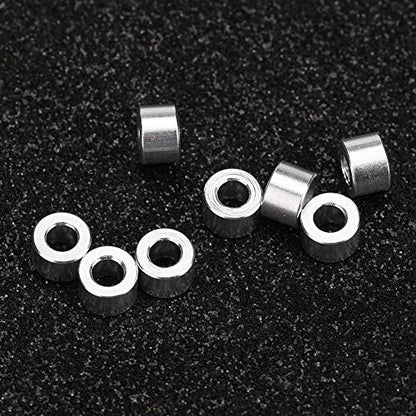 Cosiki Spacers, Spacer, 8pcs/Set RC Spacer Axial SCX10 RC Car Aluminium Alloy Washer Soild RC Shock Damper Spacer for RC Crawler, RC Truck, RC Car