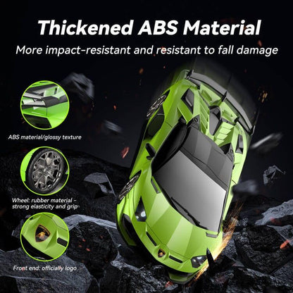 AEROQUEST 1:16 Lamborghini Remote Control Car Pistol Grip Controller | Adjustable Speed,Officially Licensed, Rechargeable, 2.4GHz, With Headlight, 12Km/h, Birthday gift，Toys for ages 4-12 - color: Green Lambo