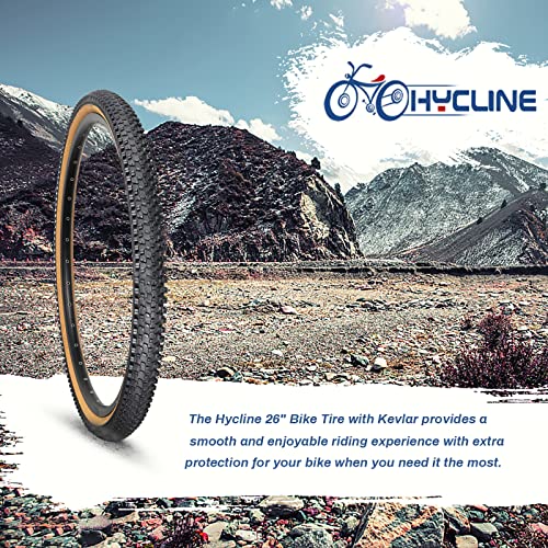 Hycline Mountain Bike Tire: 20/24/26/27.5-inch Folding Replacement High-Performance Wear-Resistant Bicycle Tires for MTB Off-Road Bike - size: 26x1.95 60TPI, style: Qty 1 Tire