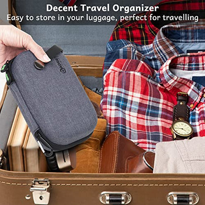 Organiser Portable Pouch For Electronic Accessories Usb Cables, Power Bank, Battery, Hard Drive, Sd Memory Card, Earphones, Travel Gadgets & Organiser Rugged Travel Friendly (Grey) - style: Gb-gryorganizer