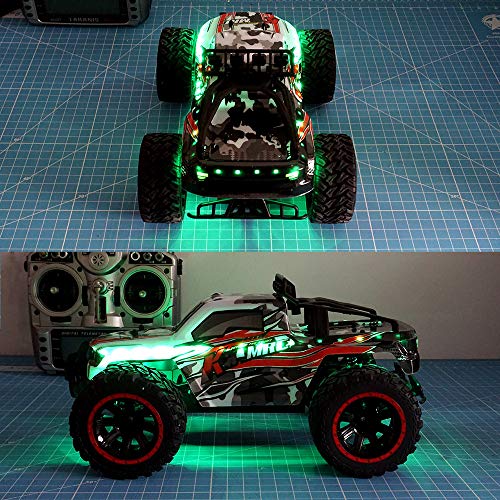 LED Light Strip for RC Fixed Wing Airplane Flying Wing Plane AR Wing Drone Model Car Truck (Green) - color: Green