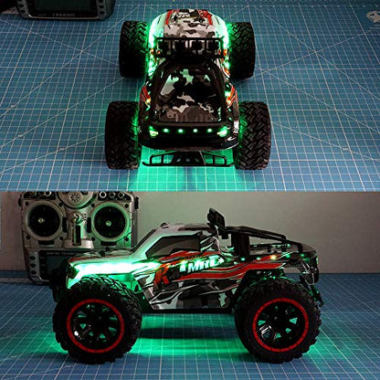 LED Light Strip for RC Fixed Wing Airplane Flying Wing Plane AR Wing Drone Model Car Truck (Green) - color: Green