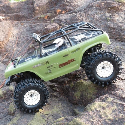 1.0 Crawler Tires 58mm Tall Mud Slingers 4-Pack Fit TRX4M SCX24 | Super soft sticky mud terrain 1.0'' tire tyre, premium upgrade replacement parts for 1/18 & 1/24 micro RC Crawlers Trucks - style: 1.0 Mud Slingers Tires-58mm Tall