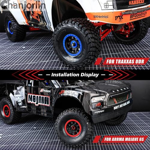 1/7 1/8 RC Short Course Truck Tires And Wheels 17mm Hex OD 135mm Off Road Tyres For 1:7 1:8 Scale RC Truck Car HSP TRAXXAS UDR FS FSR Atom ARRMA Mojave 6S EXB YK4072 DF7 Upgrades 4PCS