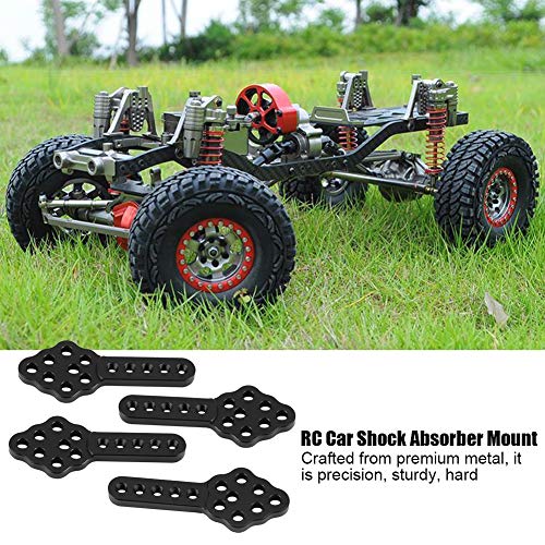 Rear Shock Mount, 51mm Adjustable 2 Colors RC Car Shock Mounts, for RC Car Replacement for 1/10 RC Crawler Repair(Black)
