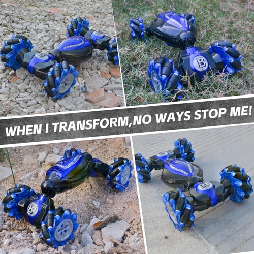 Remote Control Car for Boys 8-12, Gesture & Hand Motion Control RC Car, 360° Spins & Drifting Stunt, All-Terrain 4WD Off-Road, Indoor & Outdoor Toys, Best Gift for Boys Girls (Birthday, Holiday)