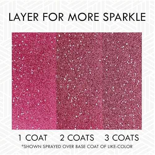 Rust-Oleum 301818 Specialty Glitter Spray Paint, 10.25 oz, Bright Pink - color: Bright Pink, size: 10.25 Ounce (Pack of 1)