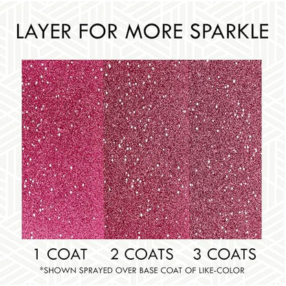 Rust-Oleum 301818 Specialty Glitter Spray Paint, 10.25 oz, Bright Pink - color: Bright Pink, size: 10.25 Ounce (Pack of 1)