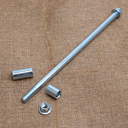 Mokuo 10mm 260mm Front Rear Axle with Bushing 6mm 20mm 32mm Fit for Motorcycle Pit Dirt Bike Moped Scooter QUAD ATV Mini Bike Parts - size: 10-260