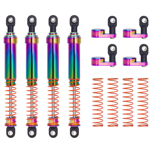 1/10 RC Shock Oil Dampers kit with Offset Cap for 1/10 SCX10 TRX4 Capra Axial Tamiya LCG Cheater Rigs VS4-10 D90 90046 RC Crawler Car (115mm) - size: 115mm