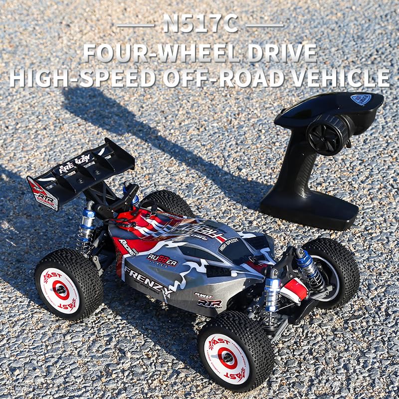 1:12 4WD Brushless RC Truck for Adults, 4x4 Offroad Fast Brushless Remote Control Car 4WD for Adults with Rechargeable 3S Battery High Speed Remote Control Cars - style: High Speed