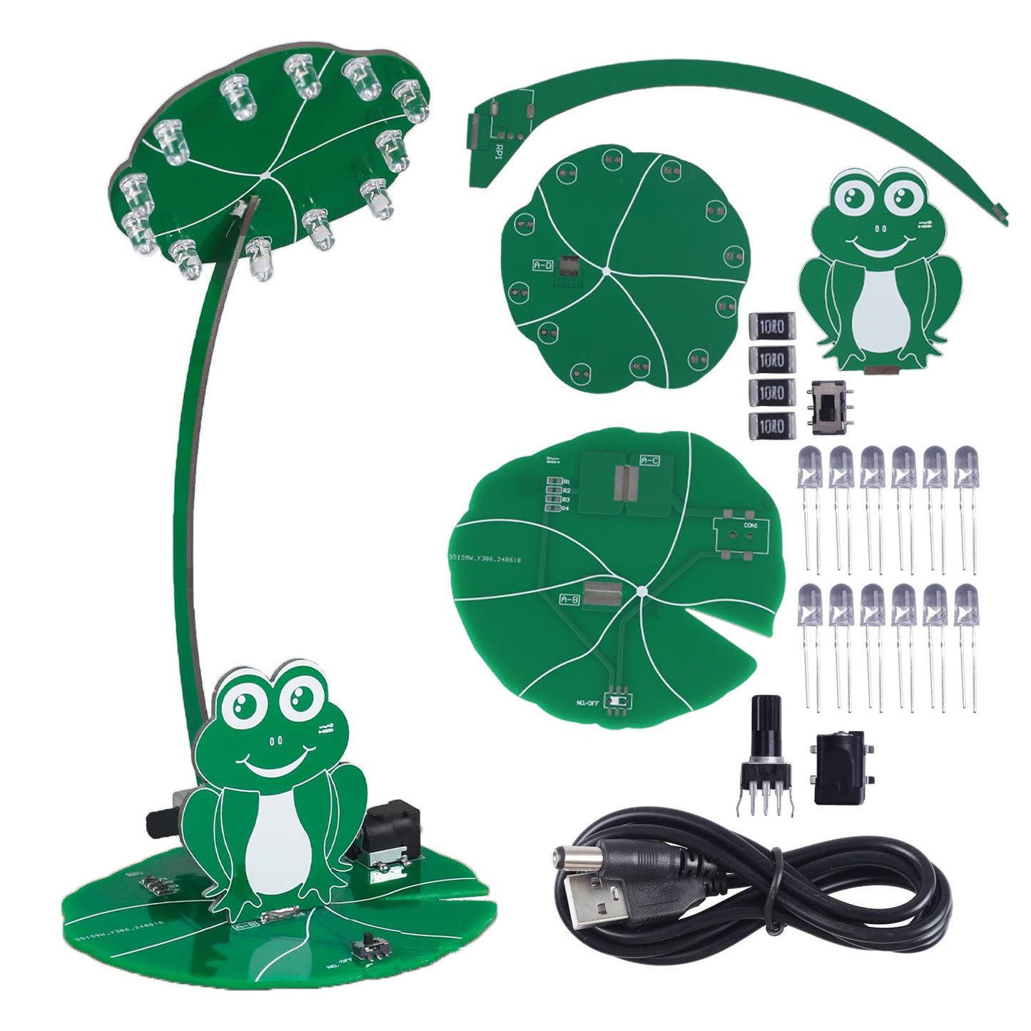 PEMENOL DIY Soldering Practice Kit | LED Night Light Electronics Project with Adjustable Brightness and Power Switch, Circuit Assembly Kit