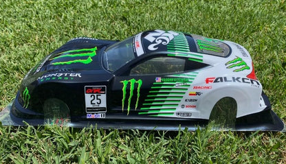 1/10 Scale RC Printed Drift Racing Touring On Road Car PVC Body Shell, Monster - style: Monster-KGN Body Shell