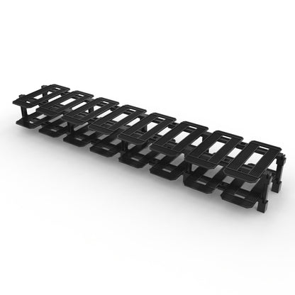 Modular Rack for LEGO Speed Champions (2 high x 8 wide (16 Car)) | Racing Garage Inspired Design - The display system that grows with your collection - size: 2 high x 8 wide (16 Car)