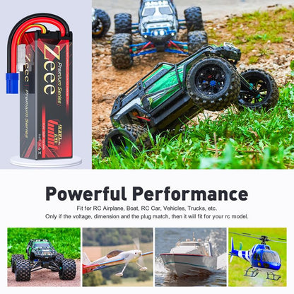 Zeee Premium Series 3S Lipo Battery 9000mAh 11.4V High Voltage Hard Case Battery 120C EC5 Connector HV-Lipo for RC Vehicles RC Car Truck Tank Racing Hobby Models (2 Pack)