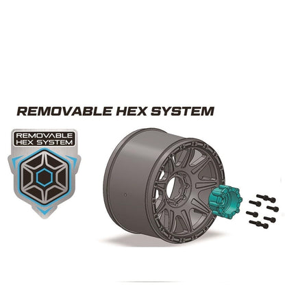 2 Tires and Wheels MT-Uphill Speed 3.8 Soft MFT (Removable Hex 4pcs) - LT3354SB