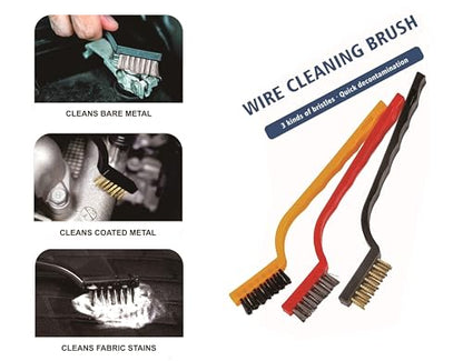 10pcs Auto Car Detailing Brush Set,Car Interior Cleaning Kit,Including 5pcs Car Detailing Brushes, 3pcs Wire Brush and 2pcs Different Soft Bristle dusting Brush for car Interior. | Professional Dusting Cleaning Supplies Including 5pcs Car Detailing Brushe